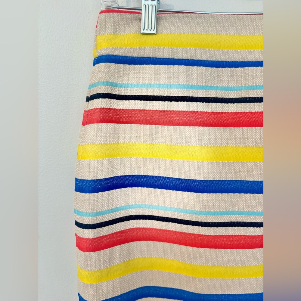 J. Crew Striped Pencil Skirt - Picture 3 of 10